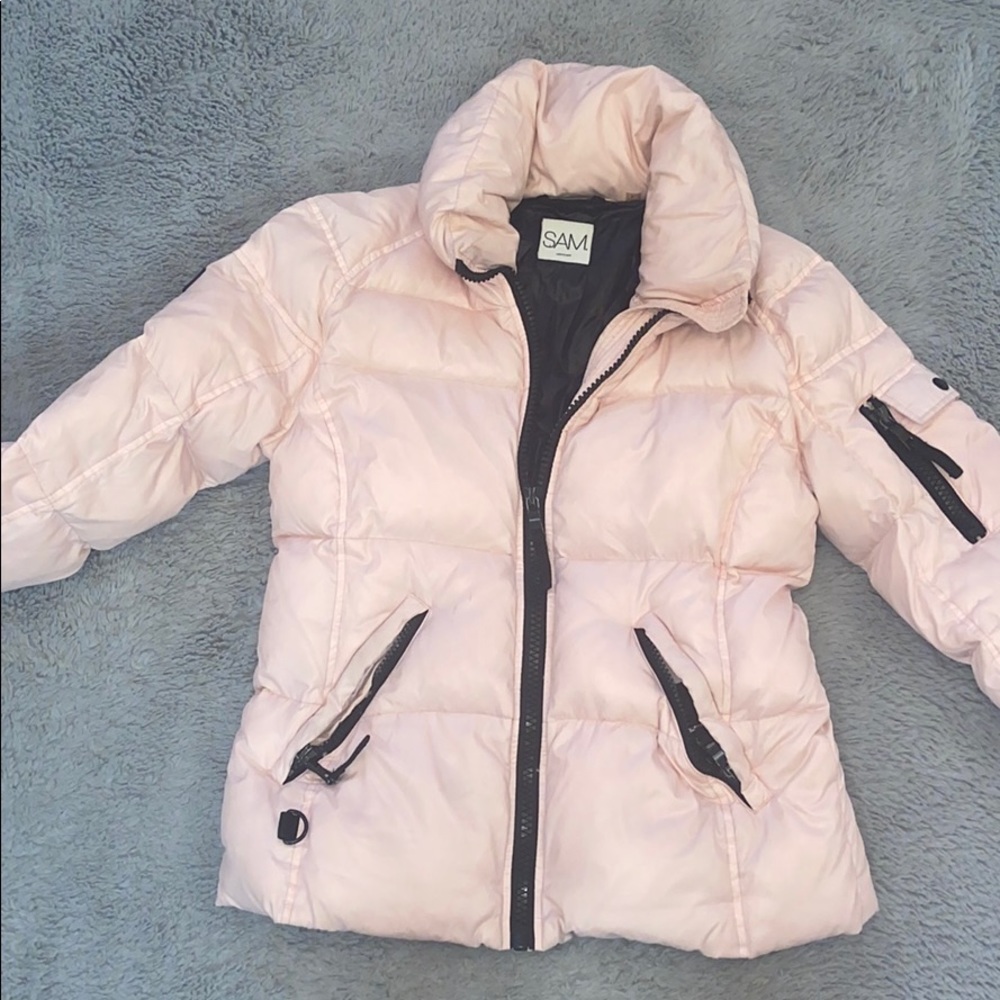 SAM. Pink Puffer Jacket